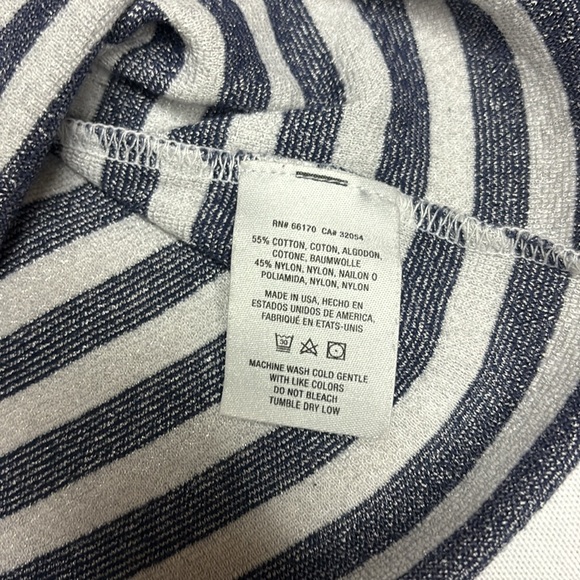 Michael Stars for Anthropologie stripped 3qtr sleeve tee - size M/L - Picture 6 of 8